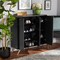 Baxton Studio Kelson Modern and Contemporary Dark Grey and Gold Finished Wood 3-Door Shoe Cabinet 189-11574-ZORO - alternate 7
